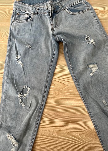 29 Beden Rahat Kesim Mavi Denim Kadın Jean