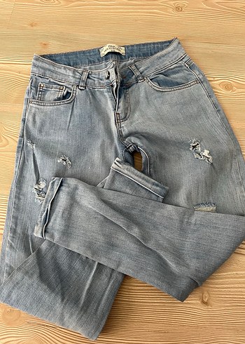 Rahat Kesim Mavi Denim Kadın Jean - Görsel 3