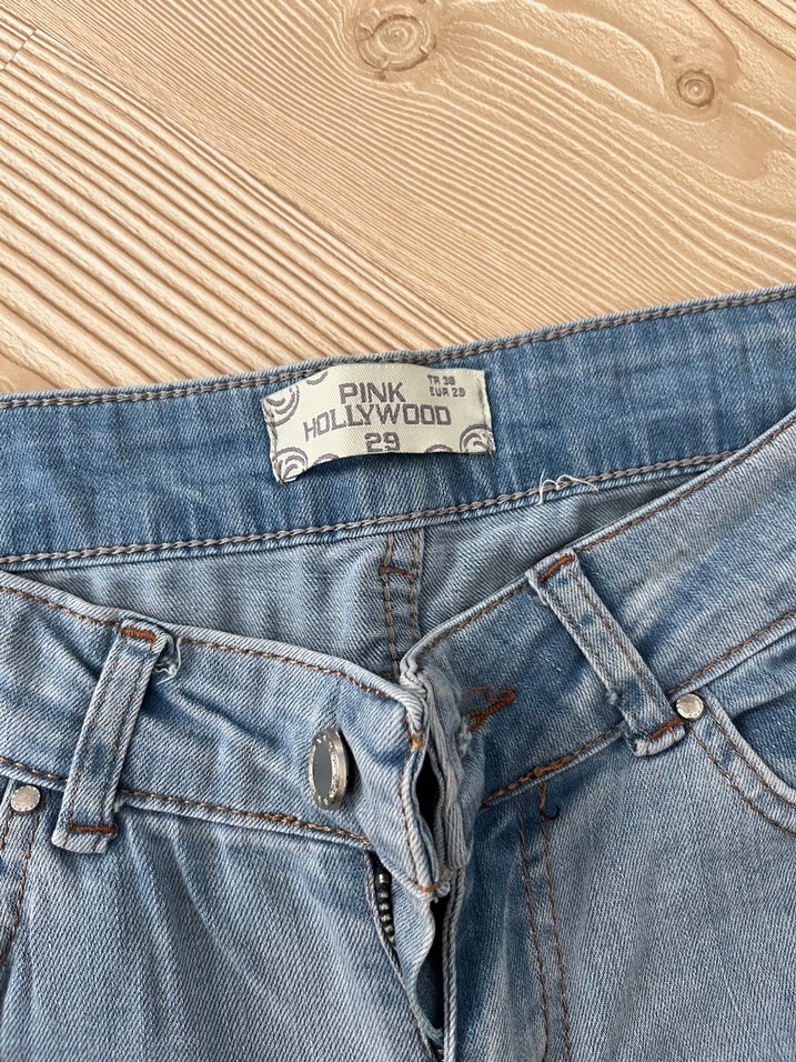 Rahat Kesim Mavi Denim Kadın Jean - Görsel 5