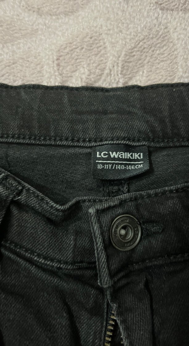 Gri Midi Boy Regular Fit  Kot Pantolon - Görsel 5