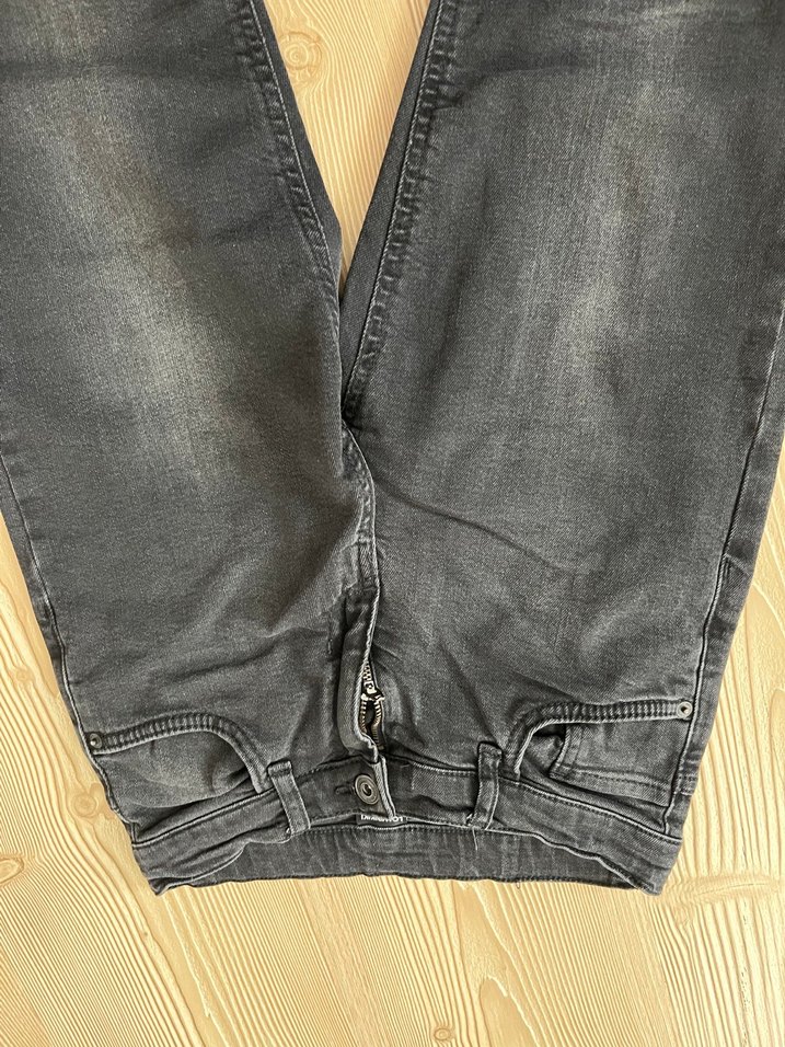 Gri Midi Boy Regular Fit  Kot Pantolon - Görsel 3