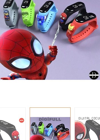 Spiderman dijital saat cocuk sıfır - Görsel 3