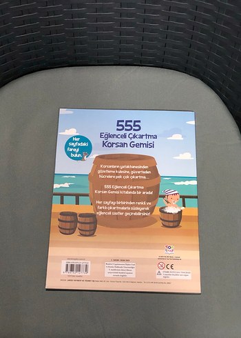 555 Eğlenceli Çıkartma Korsan Gemisi kitap sıfır - Görsel 2