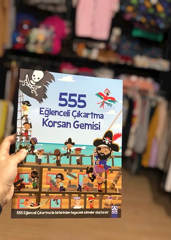 555 Eğlenceli Çıkartma Korsan Gemisi kitap sıfır - Görsel 8