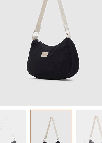 Siyah Kadın Omuz Çantası etiketli - Görsel 2