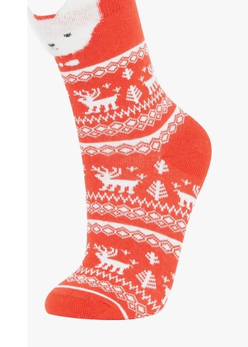 Defacto Kırmızı 2 li Çorap Seti etiketli - Görsel 2