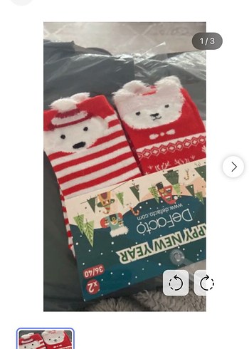 Defacto Kırmızı 2 li Çorap Seti etiketli - Görsel 5