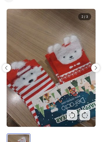 Defacto Kırmızı 2 li Çorap Seti etiketli - Görsel 6