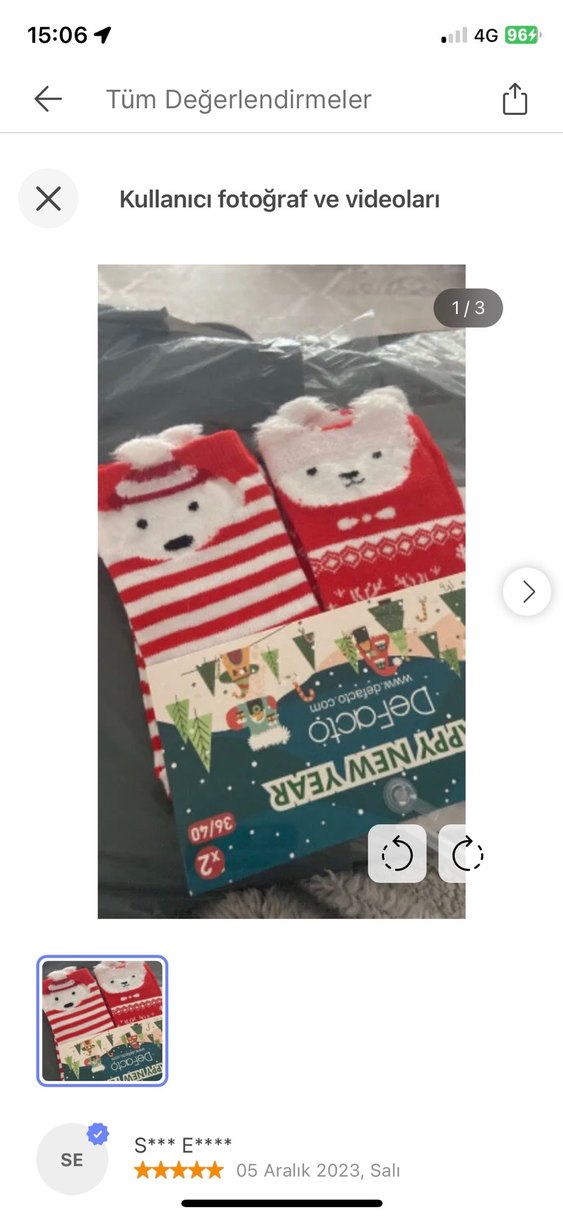 Defacto Kırmızı 2 li Çorap Seti etiketli - Görsel 5