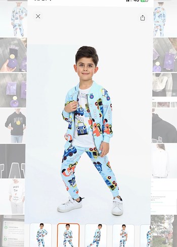 Erkek Çocuk Eşofman Takımı 7-8 yaş etiketli - Görsel 2