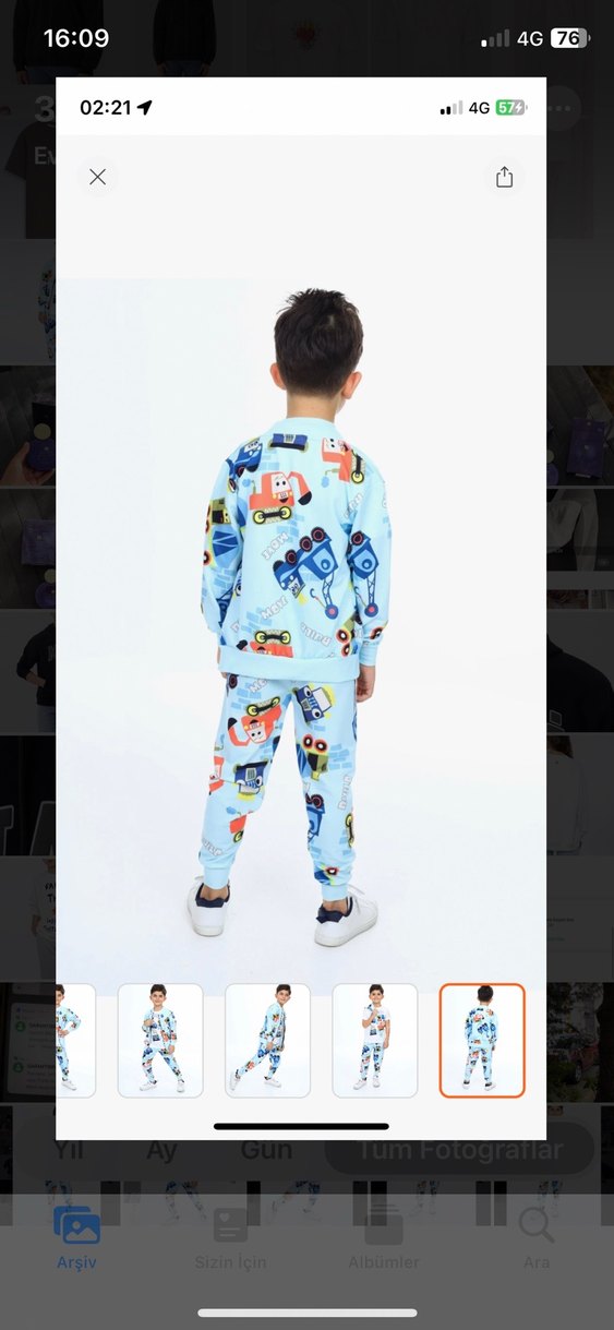 Erkek Çocuk Eşofman Takımı 7-8 yaş etiketli - Görsel 4