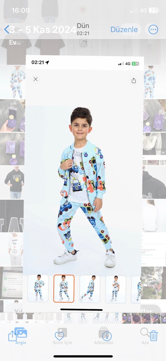 Erkek Çocuk Eşofman Takımı 7-8 yaş etiketli - Görsel 2