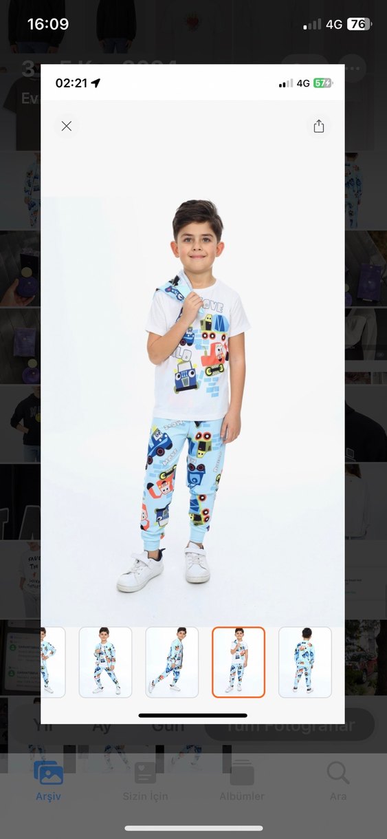 Erkek Çocuk Eşofman Takımı 7-8 yaş etiketli - Görsel 5