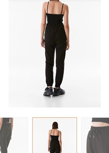 Kadın Siyah Regular Fit Eşofman Altı 3 iplik etiketli - Görsel 6