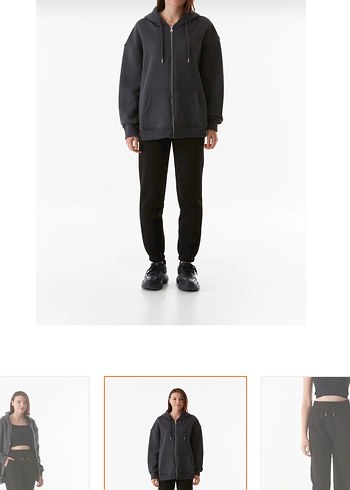 Kadın Siyah Regular Fit Eşofman Altı 3 iplik etiketli - Görsel 2