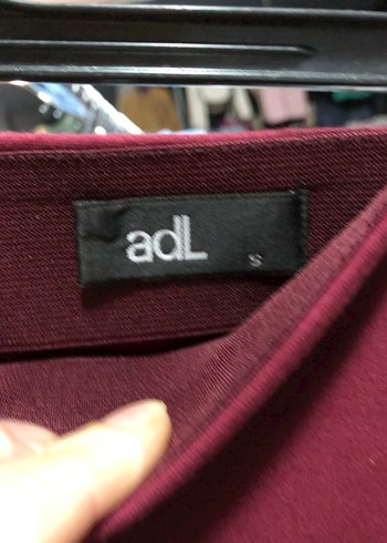 Bordo adil ışık s beden Etek - Görsel 6