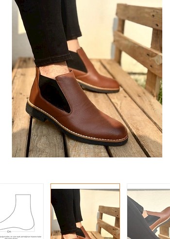 Kahverengi Erkek Günlük Bot 42 numara sıfır - Görsel 3