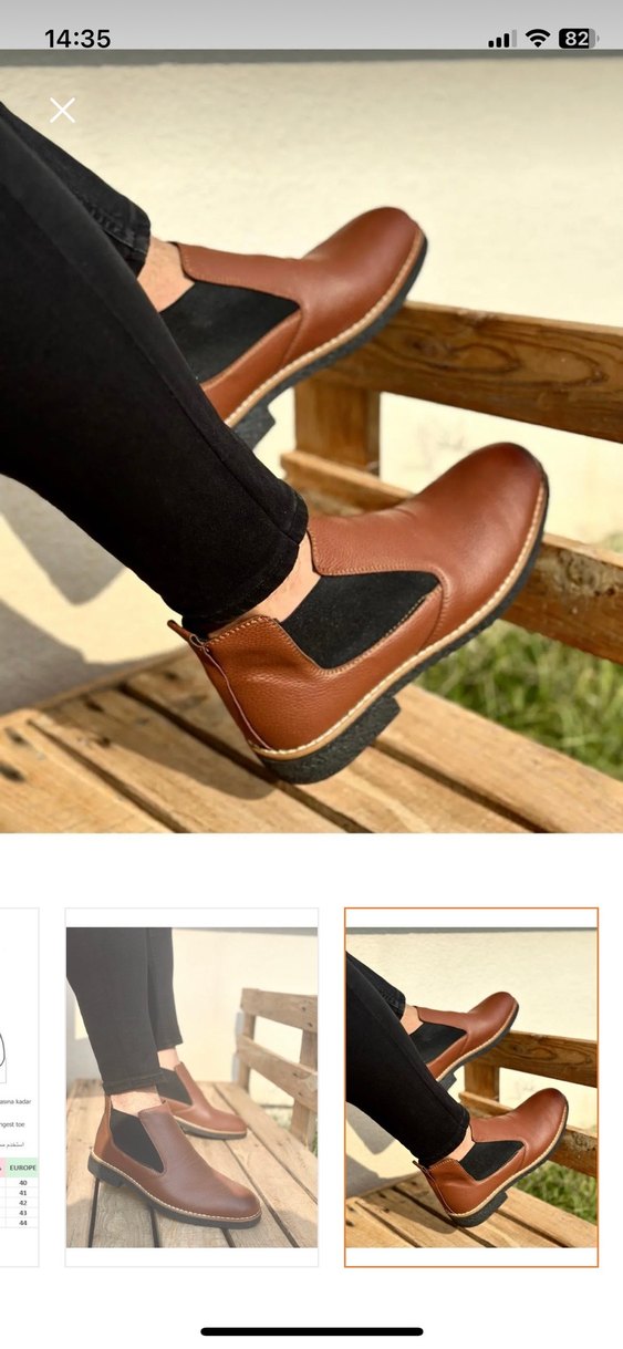 Kahverengi Erkek Günlük Bot 42 numara sıfır - Görsel 2