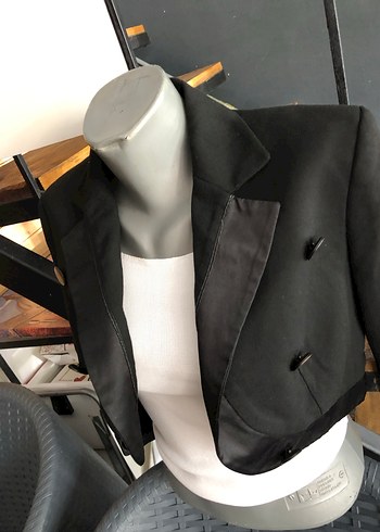 Mango Siyah Mini Blazer ceket s-m beden - Görsel 4