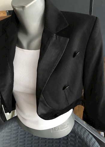 Mango Siyah Mini Blazer ceket s-m beden - Görsel 9