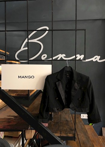 Mango Siyah Mini Blazer ceket s-m beden - Görsel 11