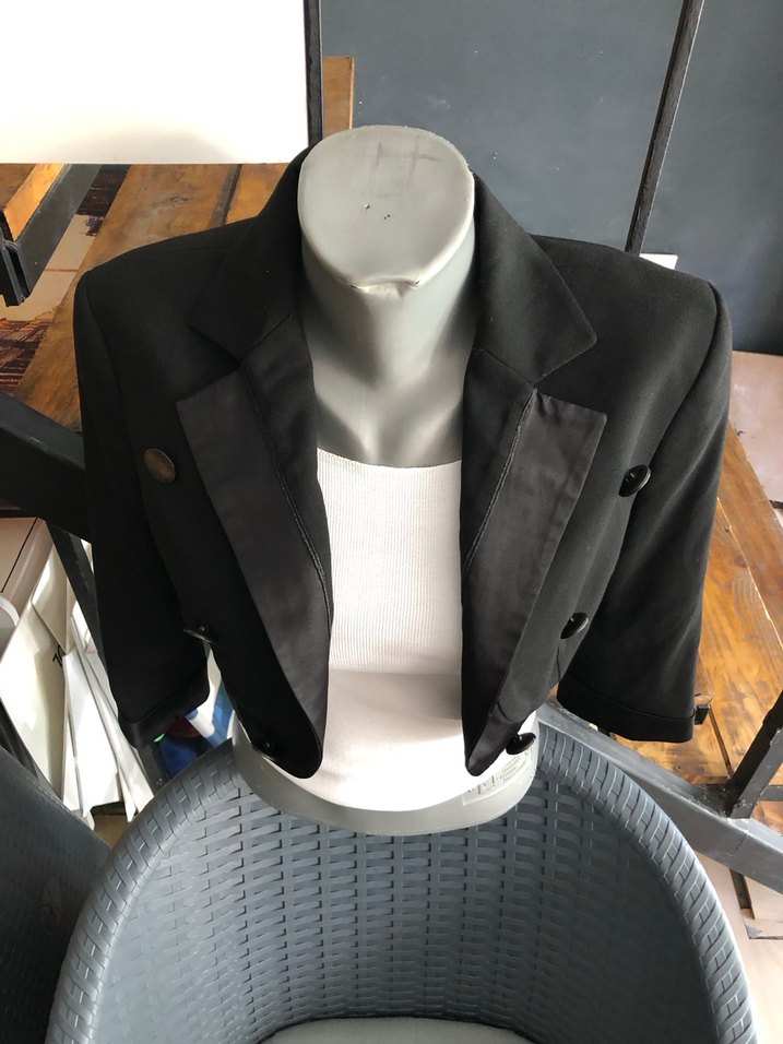 Mango Siyah Mini Blazer ceket s-m beden - Görsel 5
