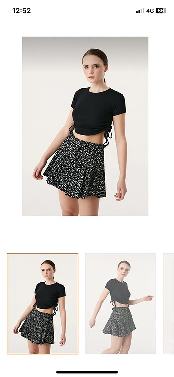S beden crop tshirt sıfır ürün