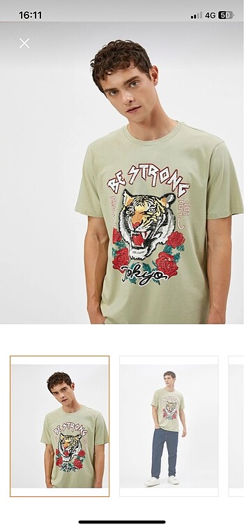 Koton s beden erkek tshirt etiketli