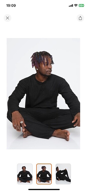 Diğer L-xl beden erkek kışlık etiketli pijama takımı