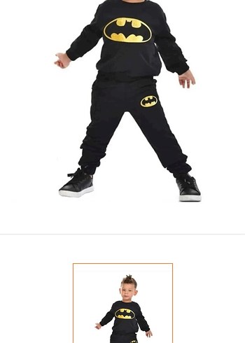 Batman Erkek Çocuk Eşofman Takımı sıfır 4-5 yaş