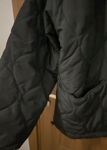 Düğmeli Siyah Midi Kadın Ceket - Görsel 4