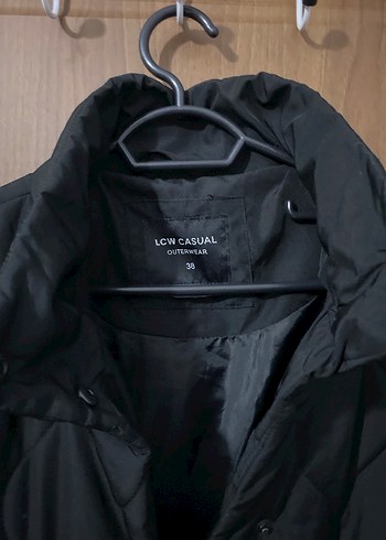 Düğmeli Siyah Midi Kadın Ceket - Görsel 2