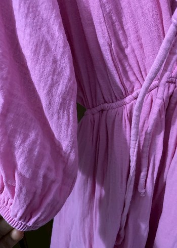 Pembe Mini Elbise - Görsel 5