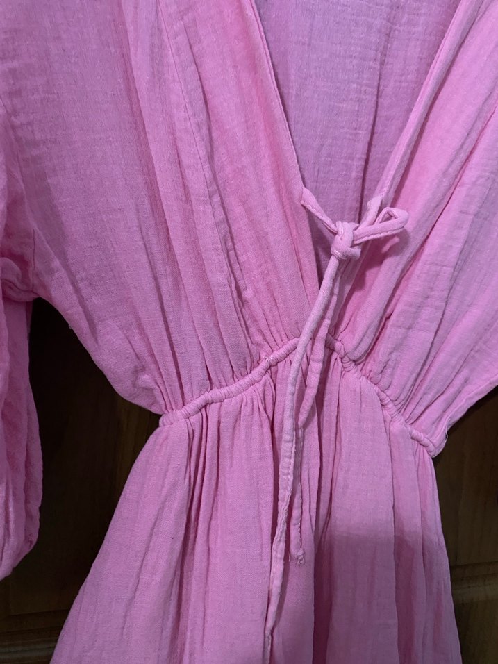 Pembe Mini Elbise - Görsel 3