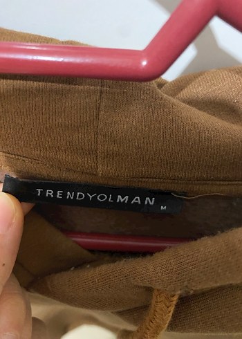 Kahverengi Kapüşonlu Rahat Sweatshirt - Görsel 2