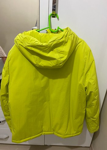 Erkek Parlak Sarı Fermuarlı Mont - Görsel 6