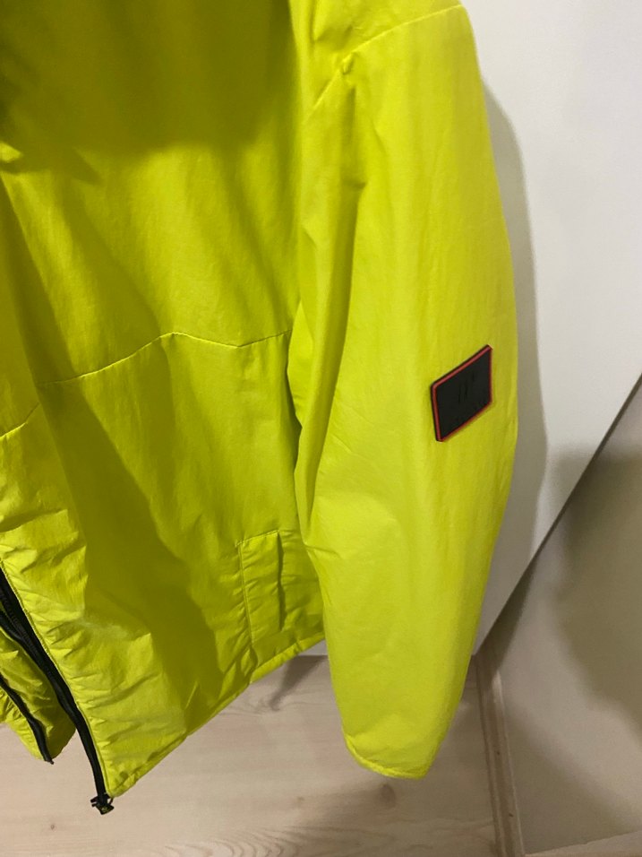 Erkek Parlak Sarı Fermuarlı Mont - Görsel 5