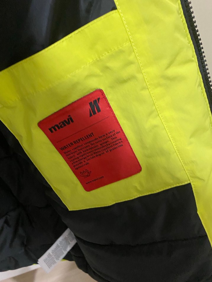 Erkek Parlak Sarı Fermuarlı Mont - Görsel 4