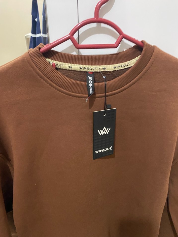 Kahverengi Kadın Süet Sweatshirt - Görsel 2