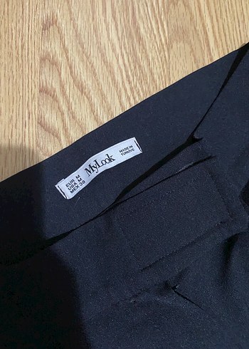 Kadın siyah Kumaş Pantolon - Görsel 2