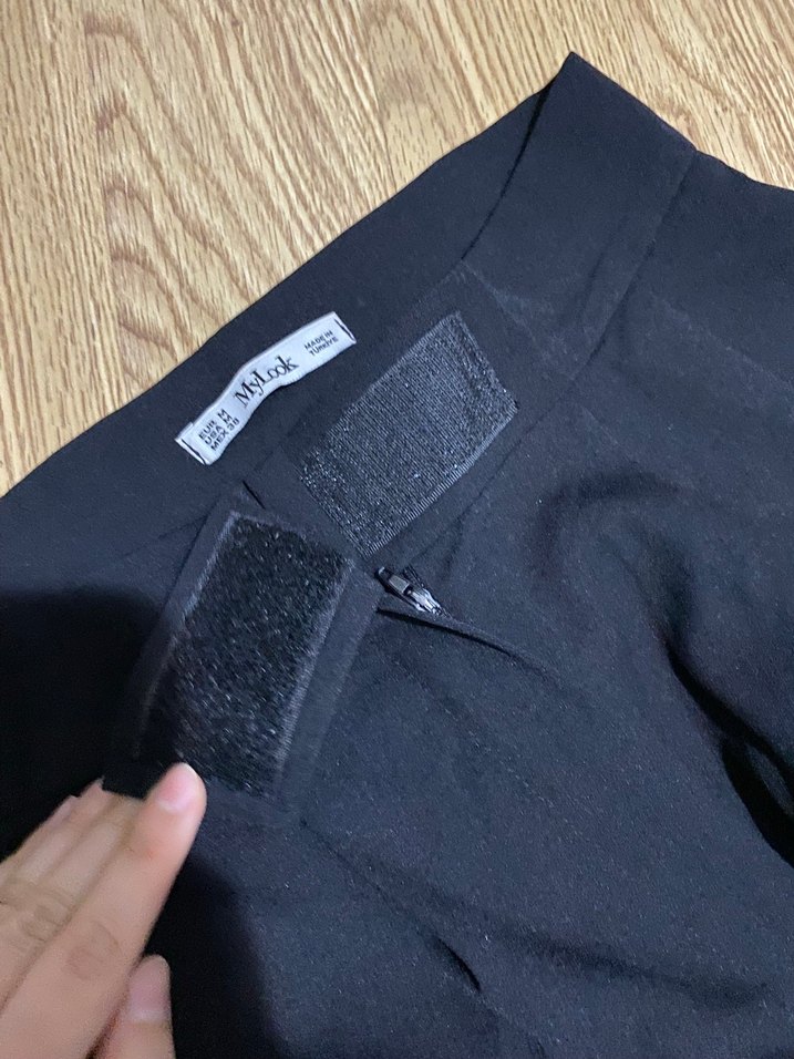 Kadın siyah Kumaş Pantolon - Görsel 3