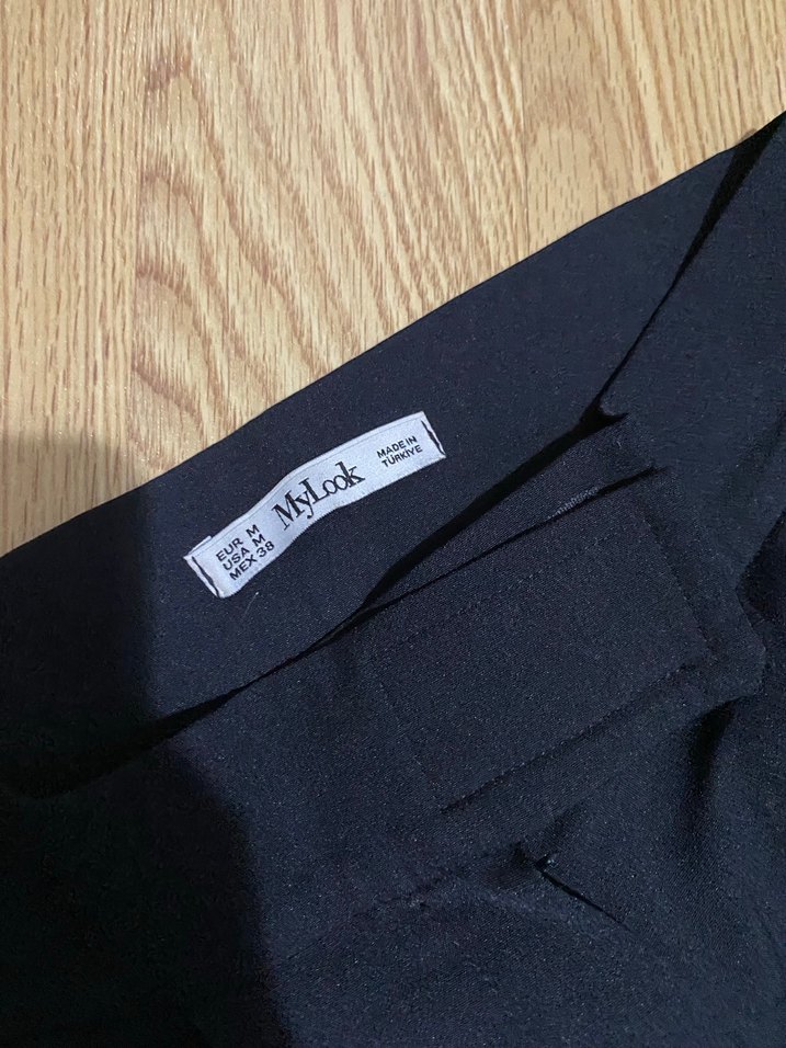 Kadın siyah Kumaş Pantolon - Görsel 2