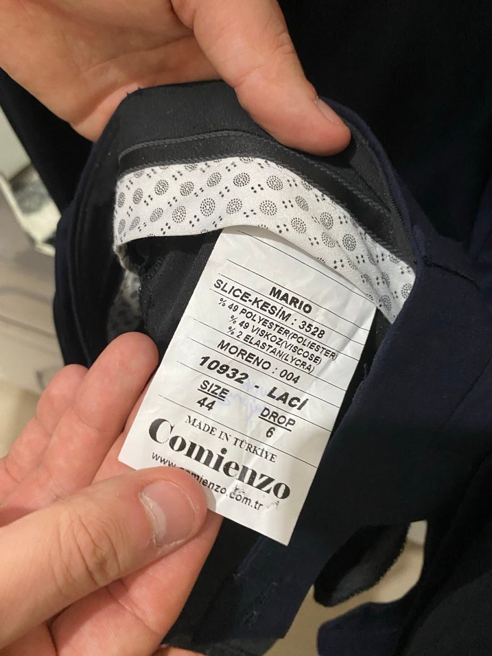 Düğmeli Lacivert Erkek Ofis Takımı - Görsel 4