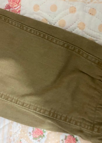 Bej erkek Pamuklu Rahat Kesim Pantolon - Görsel 2