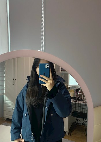 Kadın Lacivert Midi Kışlık Ceket - Görsel 2