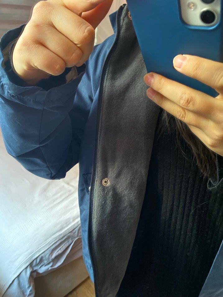 Kadın Lacivert Midi Kışlık Ceket - Görsel 5