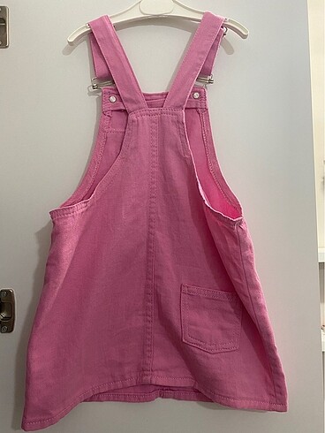 Zara Pembe salopet elbise