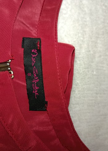 Bordo Yüksek Yakalı Kadın Bluz - Görsel 2