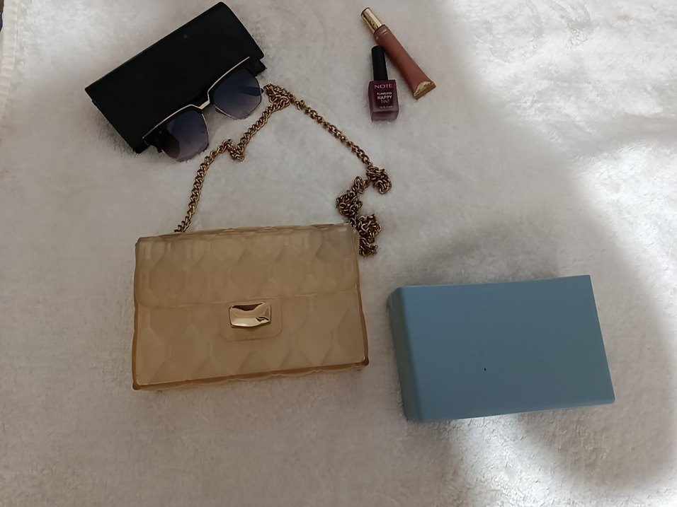 Zincir Detaylı turkuaz Kadın Çanta - Görsel 2