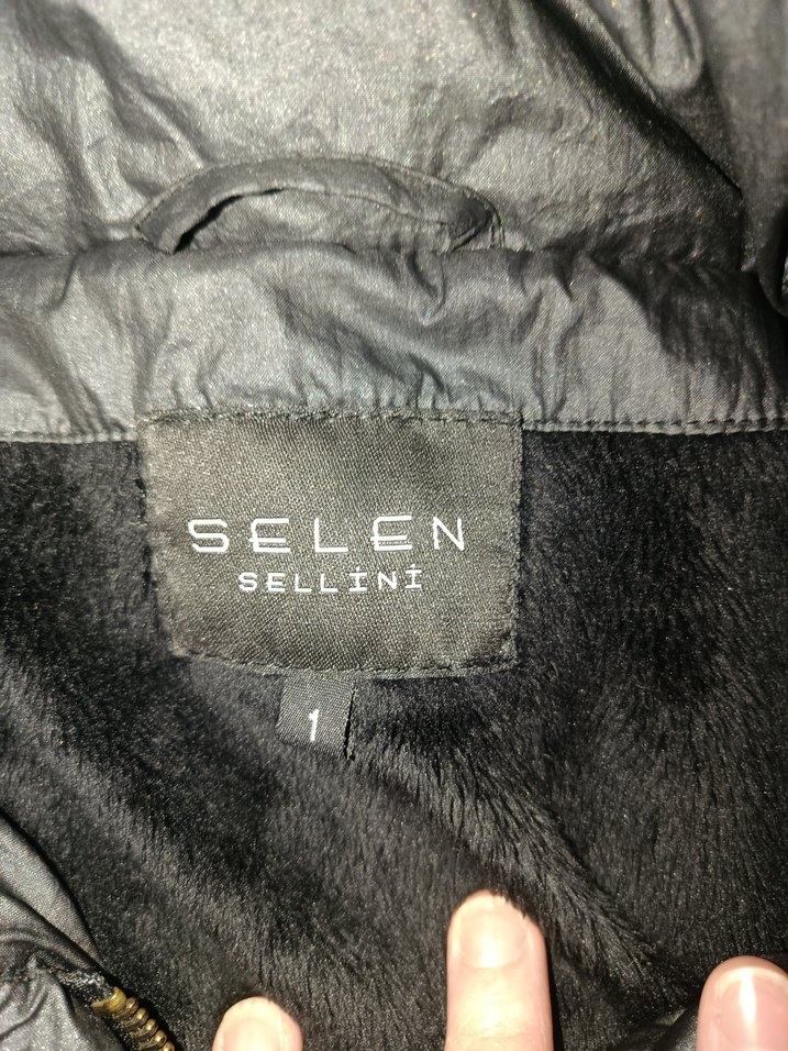 Kemerli Siyah Çocuk Kışlık Mont - Görsel 4